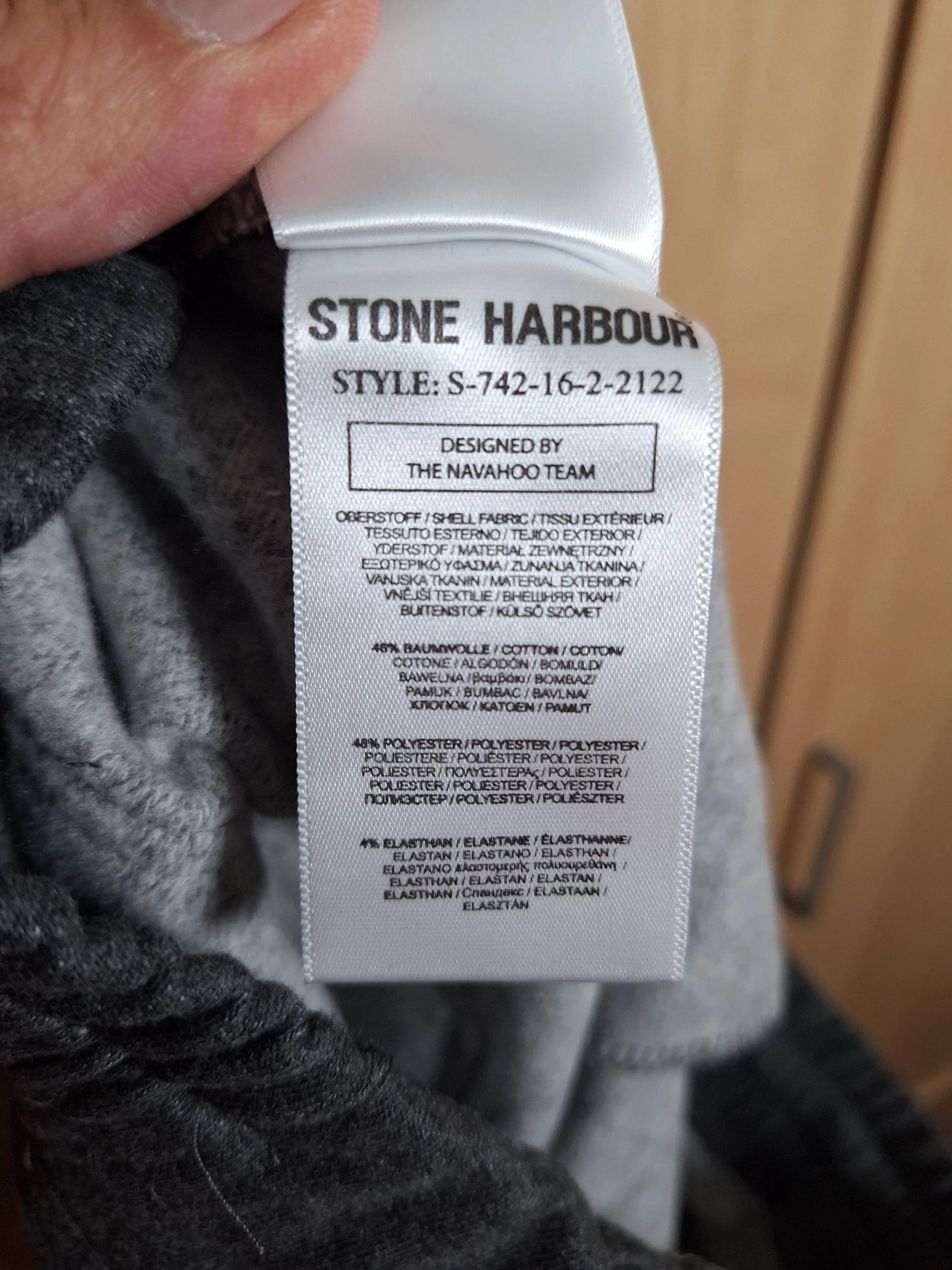 Calça de jogging cinza antracita Stone Harbour homem tamanho G nova – photo 6
